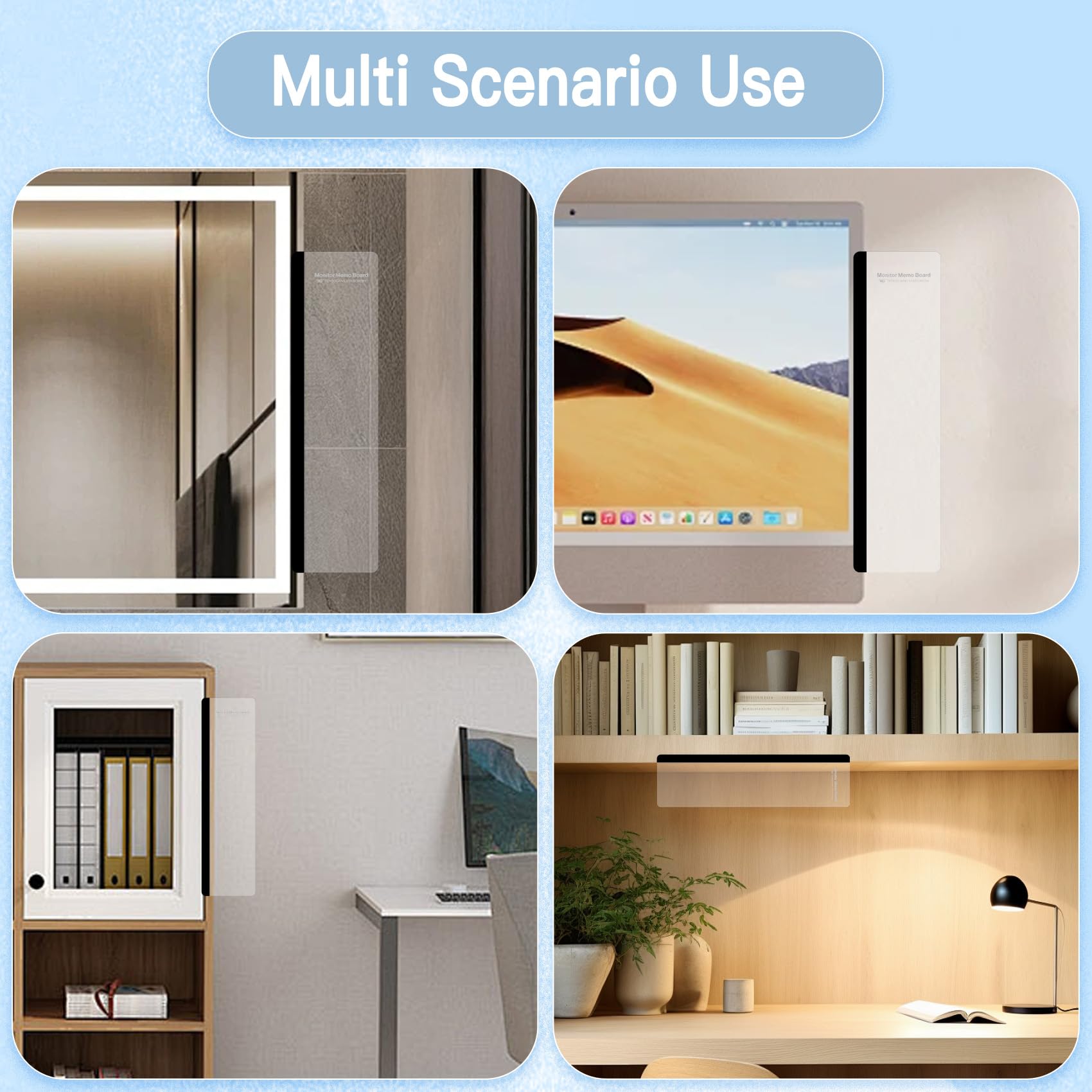 Lot de 2 tableaux d'affichage avec support, édition dorée, accessoires de bureau pour décoration de bureau et de bureau à domicile