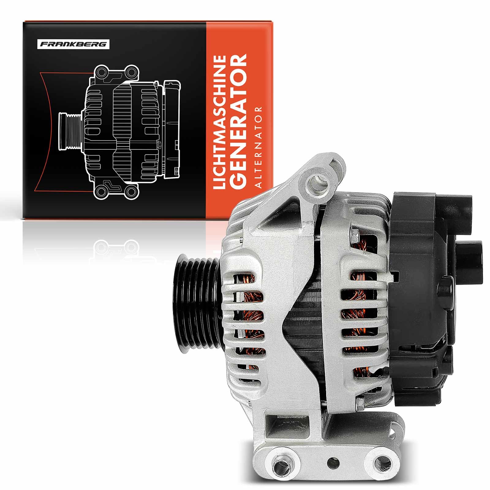 Frankberg Alternatore/Generatore 105A 12V 51792276 | 105A, 12V, 51792276; Compatibile con: Van 312 519, Bipper AA, Doblo Box/MPV 223, Punto Box/Hatchback 199