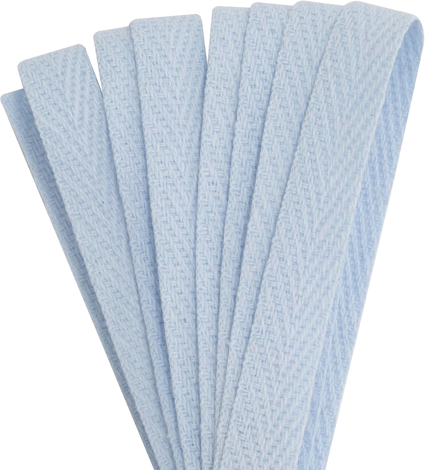 AERZETIX - C77597 - 9m x 10mm Herringbone Twill Tape - Cotton - Light Blue