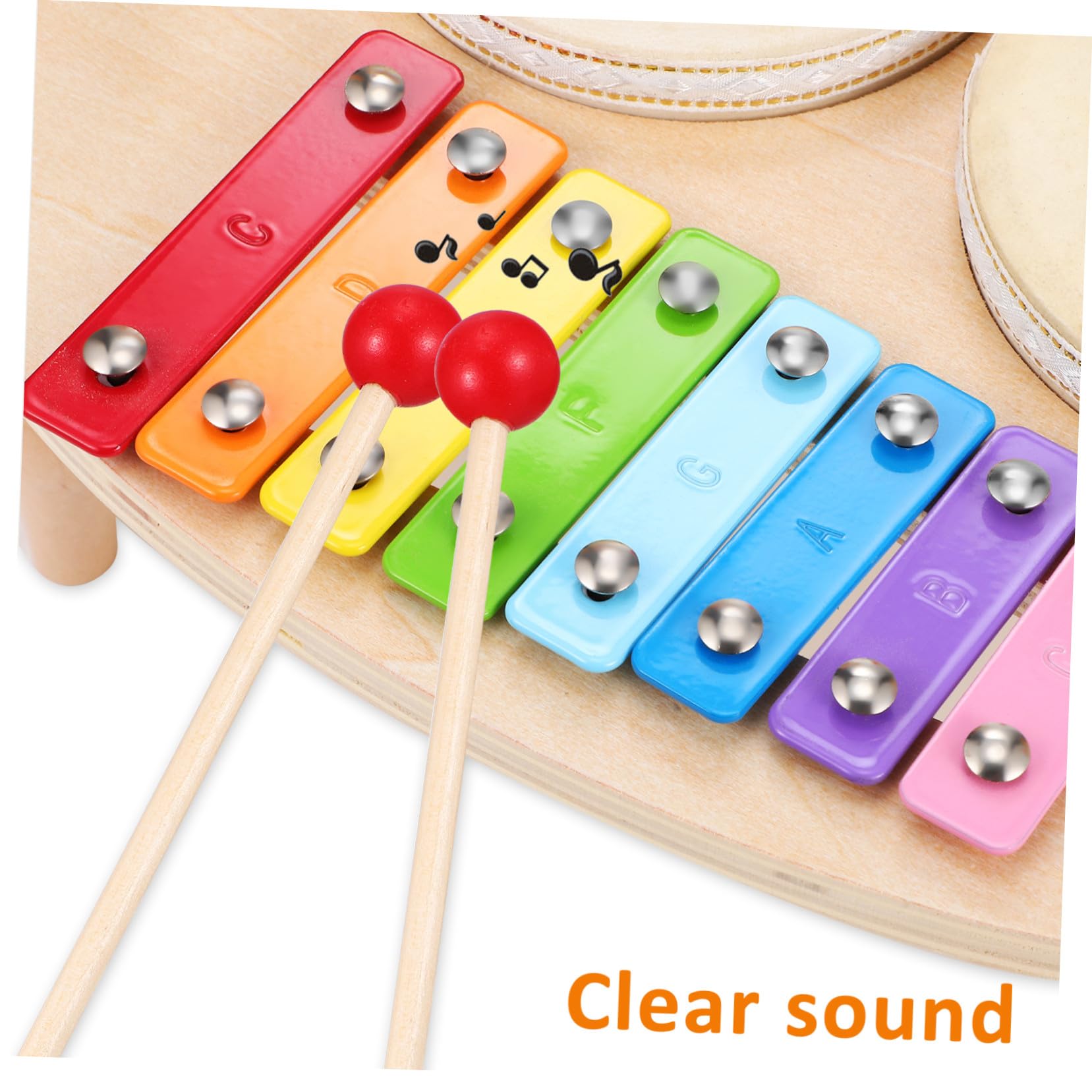 Strumento a Percussione in Legno, Kit Educativo Musicale per Bimbi | Timbro Chiaro, Effetti Ricchi, Design Adorabile e Colorato, Idea Regalo Musicale per Piccolo