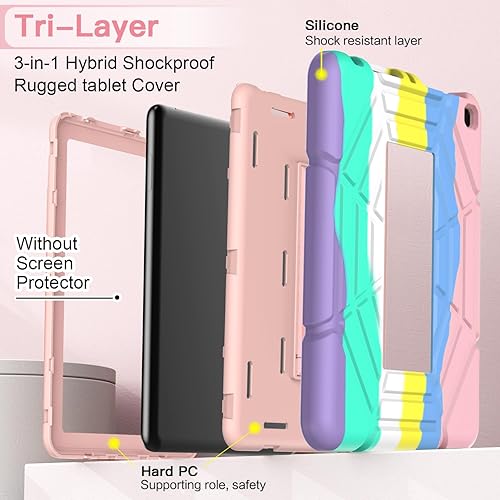 Miniatura 5 de Grifobes Funda Solo para tableta Pro de 1210 generación 20222020 88 Plus, 8 Kids  8 Kids Pro, funda protectora resistente 3 en 1 con soporte para