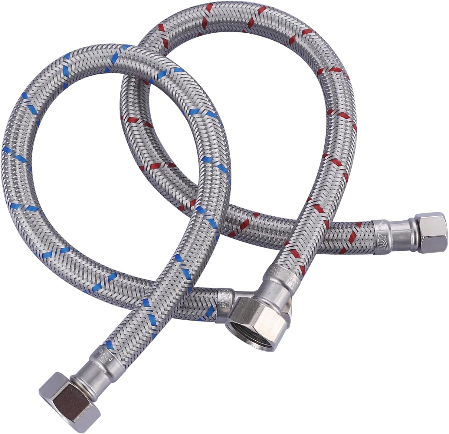 ALEASHA 16'' Length Faucet Supply Line, Stainless Steel Braided cUPC