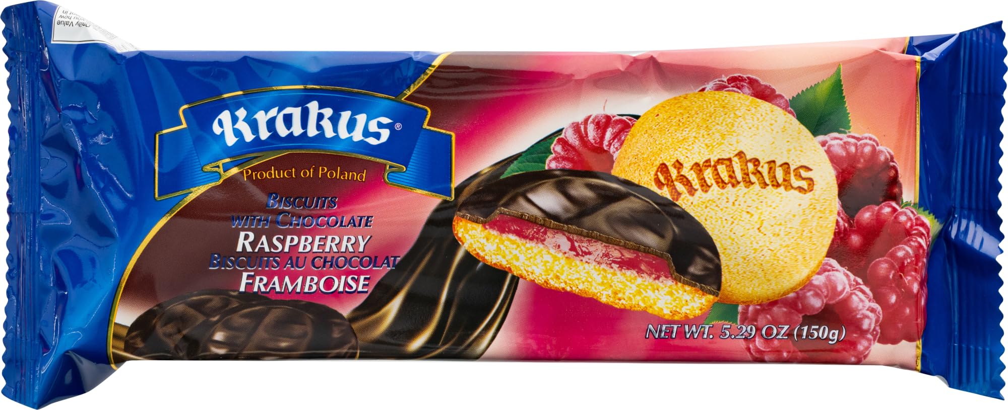 Amazon.com: Raspberry Flavored Jelly Krakus Biscuits Covered in