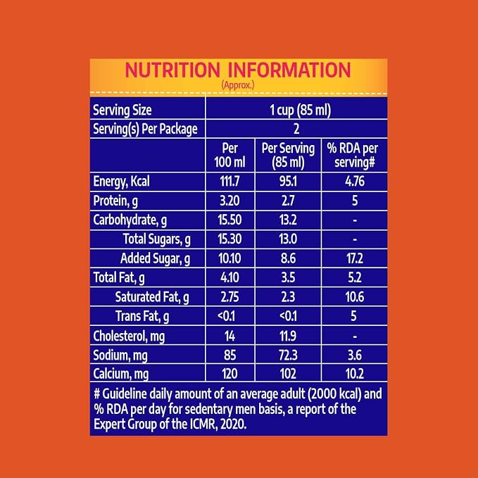 Cavin'S Orange Cream Biscuit Milk Shake 170 Ml