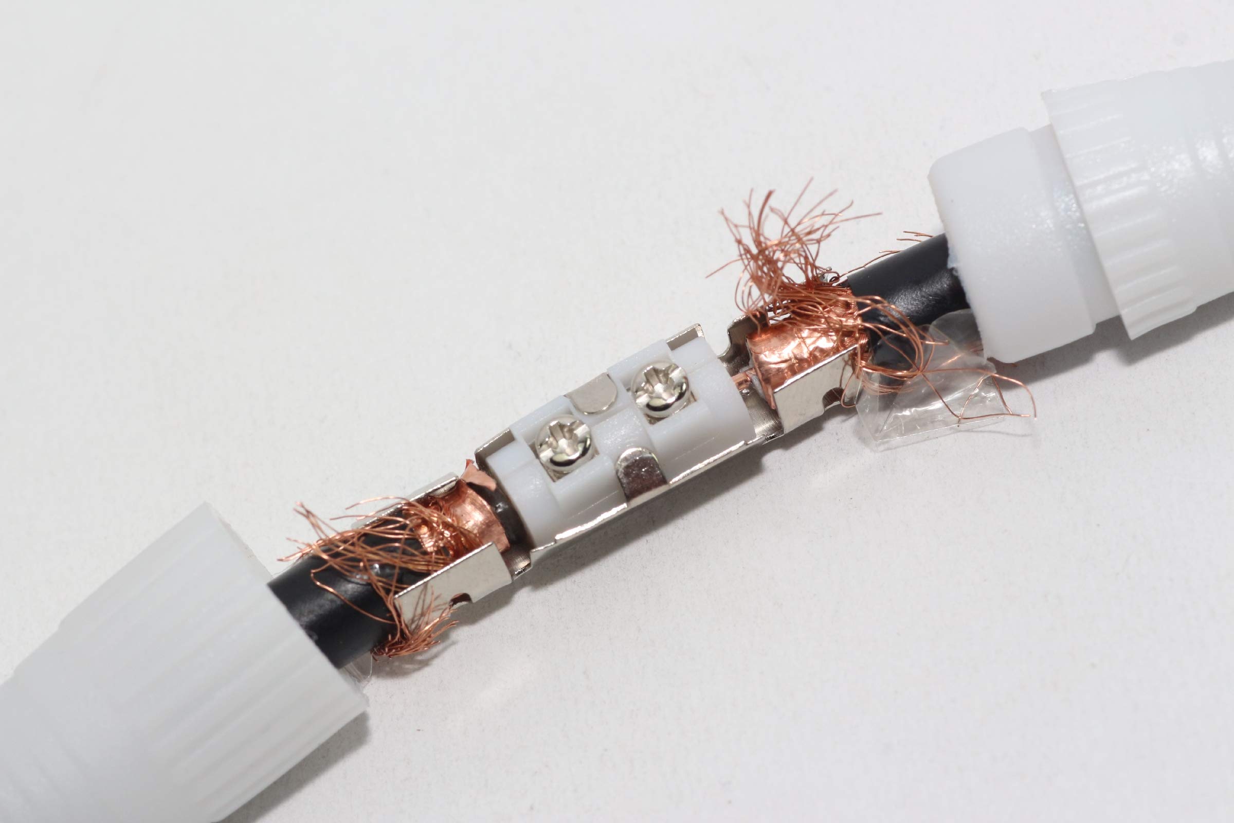 Coax Cable Joiner Twin Pack For Coax Cables Such As RG6, WF100, CT100