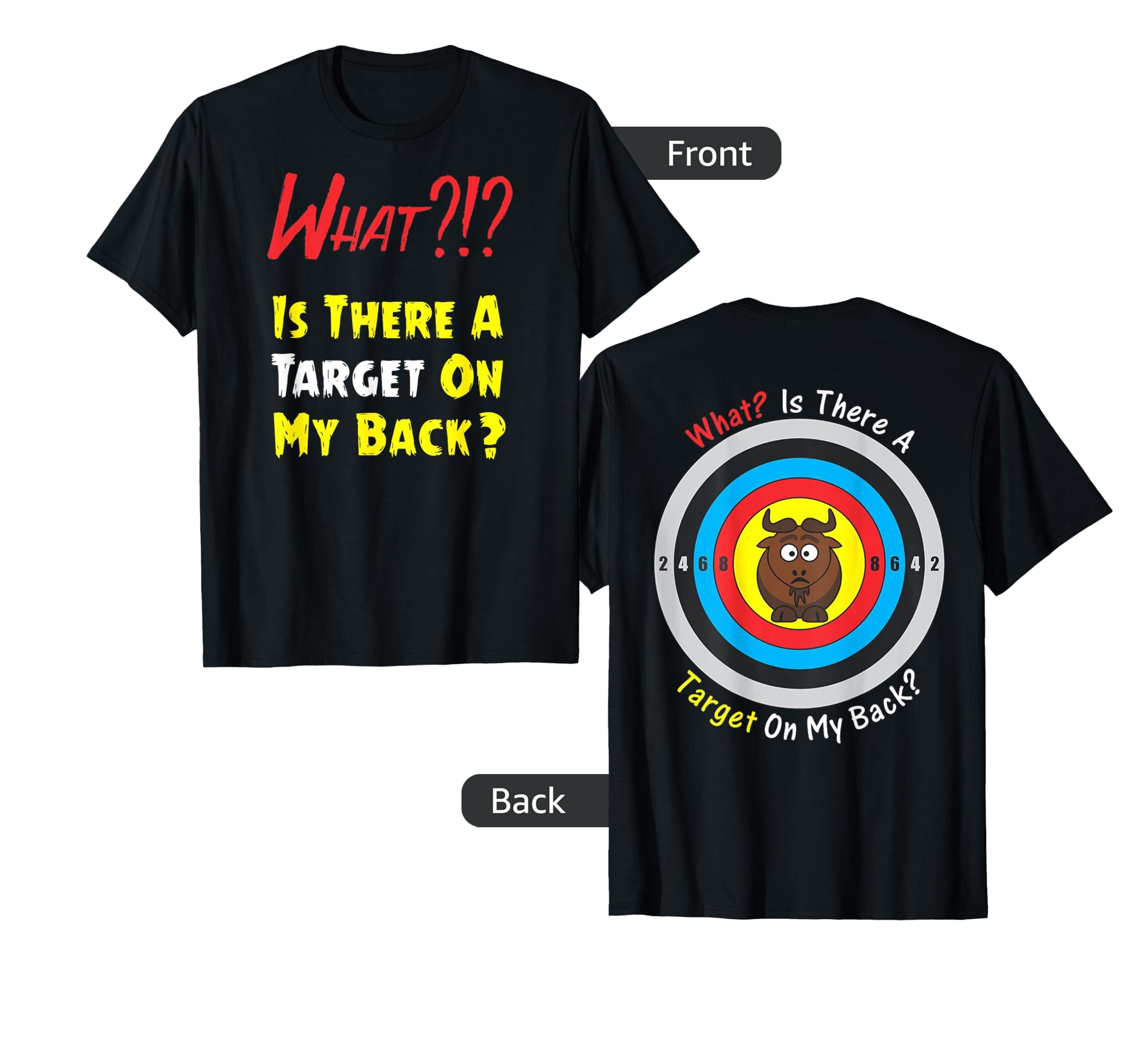 Target On My Back Shirt Funny With Bullseye on Back T-Shirt : Clothing,  Shoes \u0026 Jewelry - Amazon.com