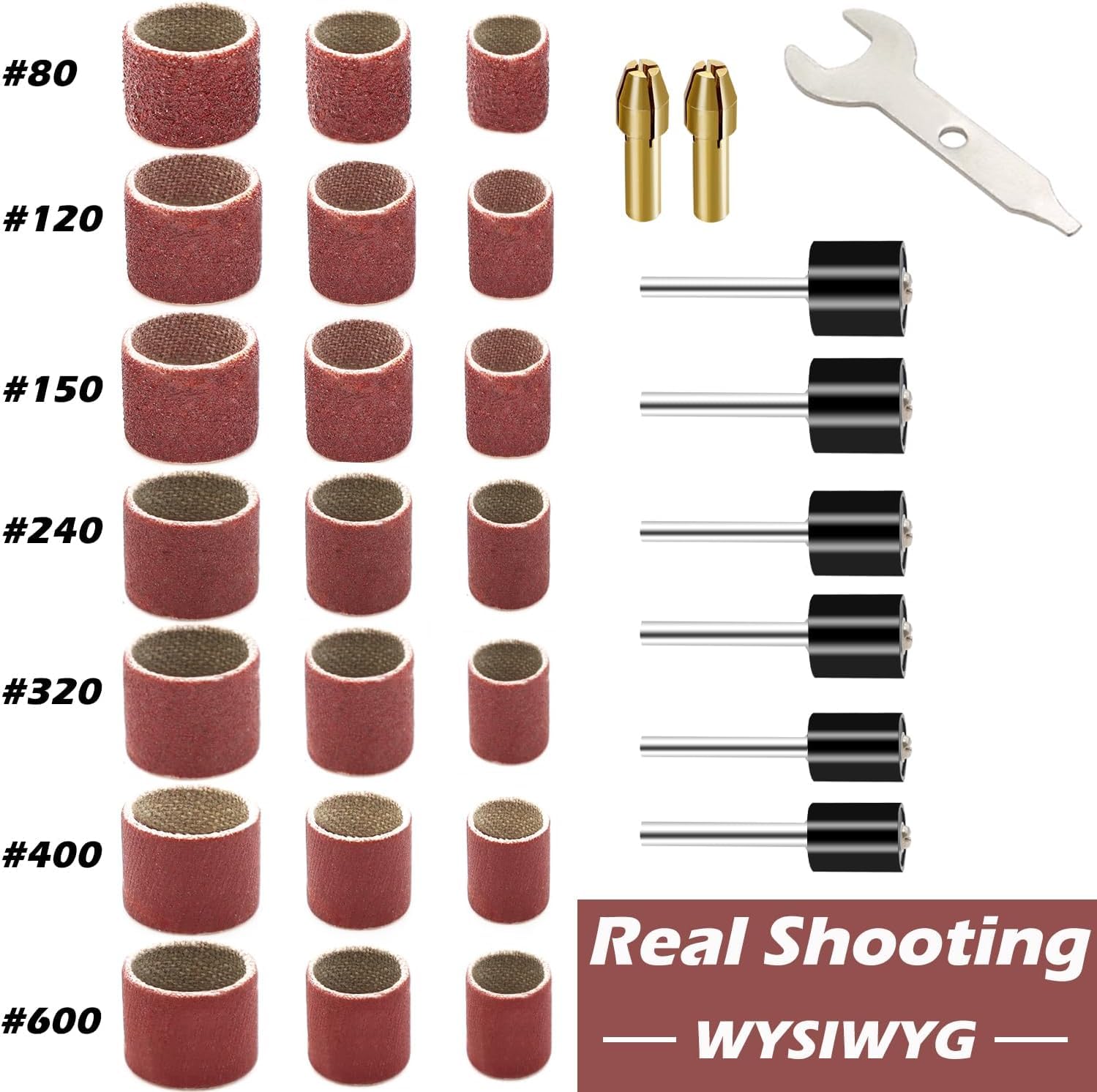 mxuteuk 552Pcs Sanding Drum Set - Image 2