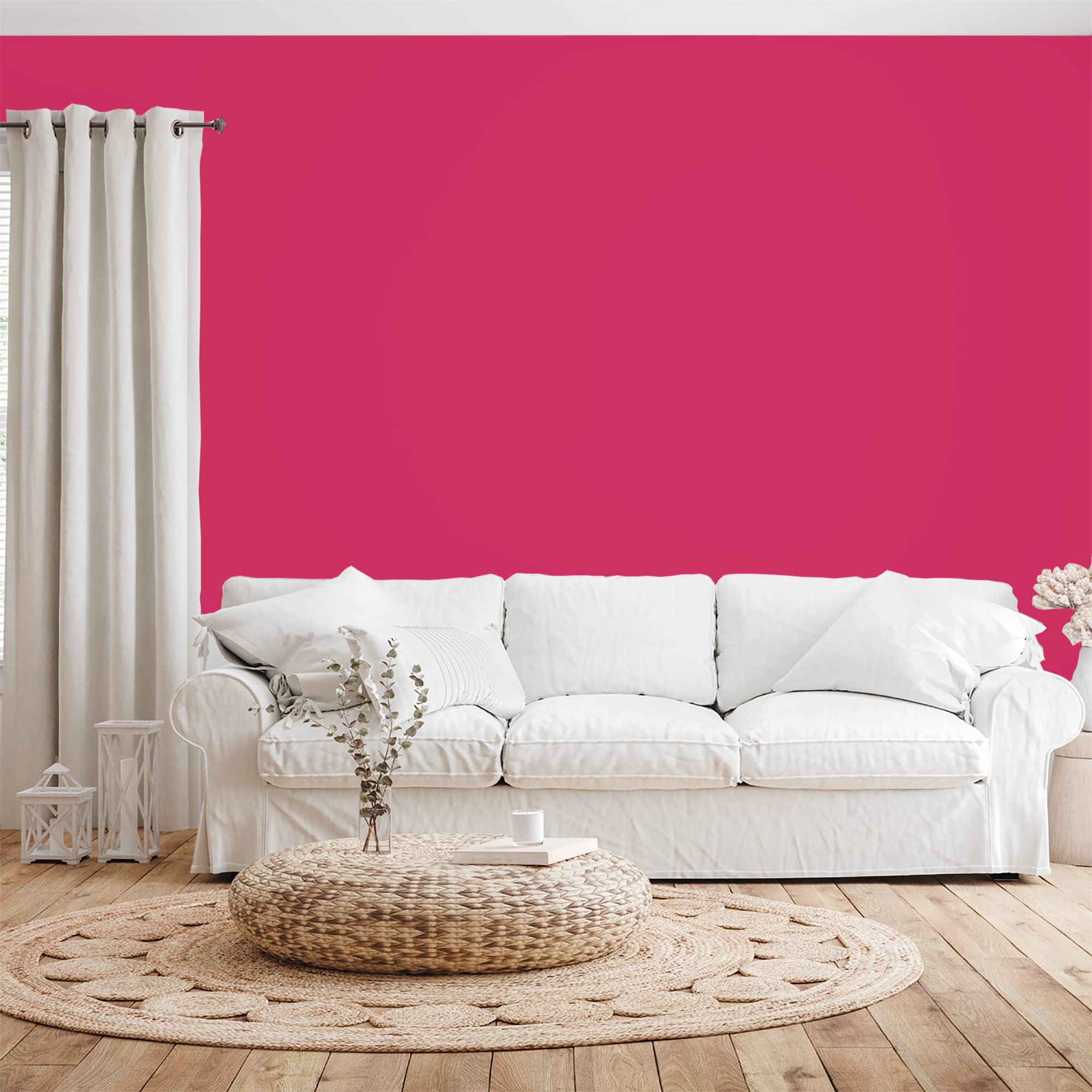 BOX DECO COLORES - Pintura de pared acrílica con aspecto mate (2,5 L), color rosa