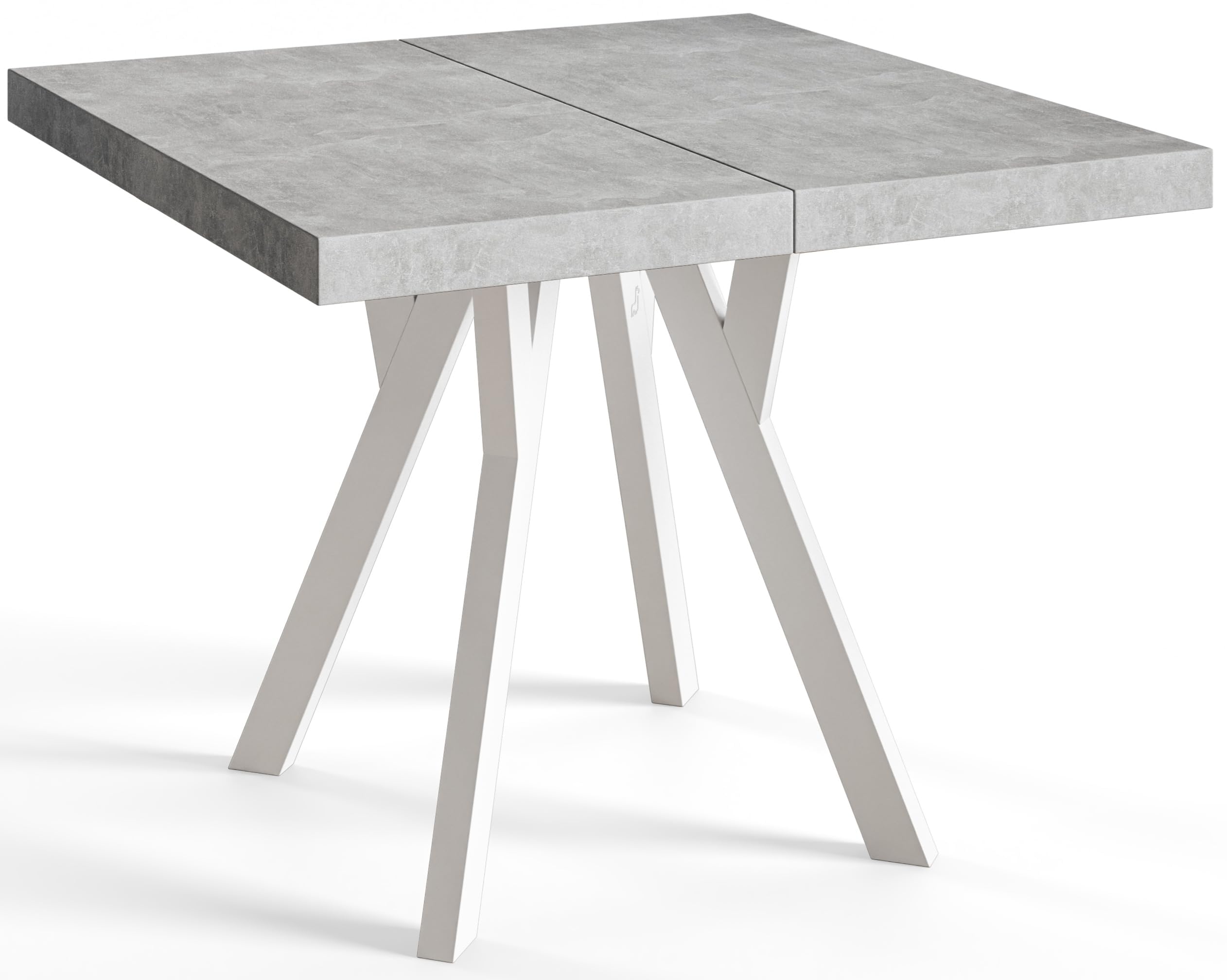 Mesa Comedor Extensible Cuadrada Rico, 120-220 cm, Grafito