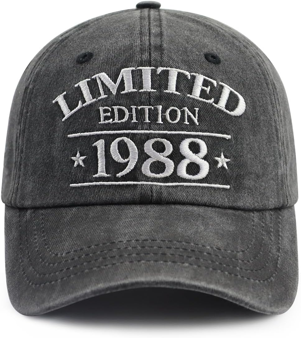 XacaYuerp Limited Edition 1980 1981 1982 1983 1984 1985 1986 1987 1987 1989 Hat, Funny Embroidered Baseball Cap for Women Men