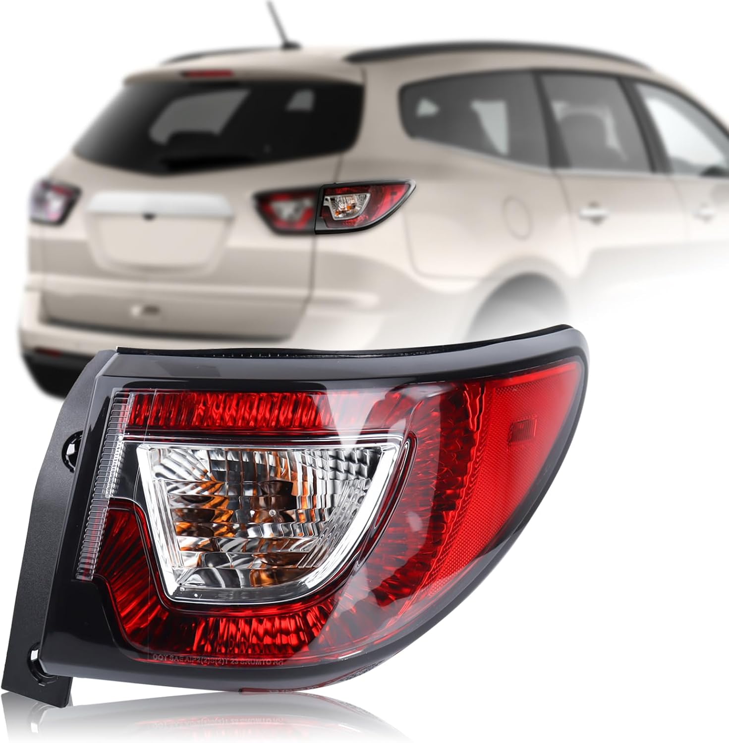 Duolctrams Outer Tail Light Rear Lamp w/Bulbs Assembly Compatible with 20132017