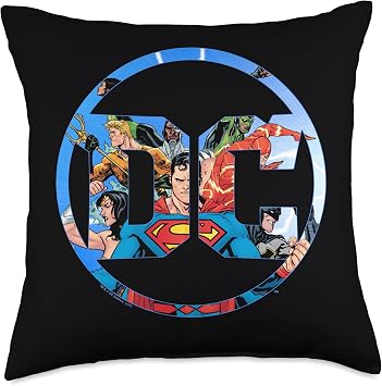 Justice League DC Comics Logo Throw Pillow