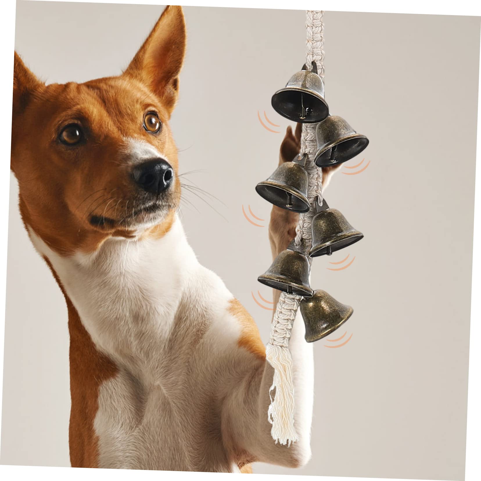 BESPORTBLE 4 Piezas Campana de Entrenamiento para Perros cascabeles para Perros Timbre de Perro doorbell timbres Timbre de adiestramiento de Perros Timbre de la Puerta Mascota