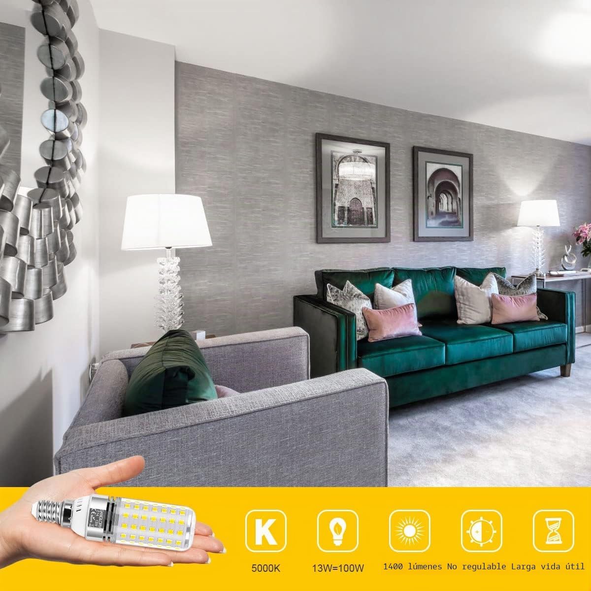 SanGlory Bombillas E14 LED 2700K Bombilla LED E14 Luz Calido