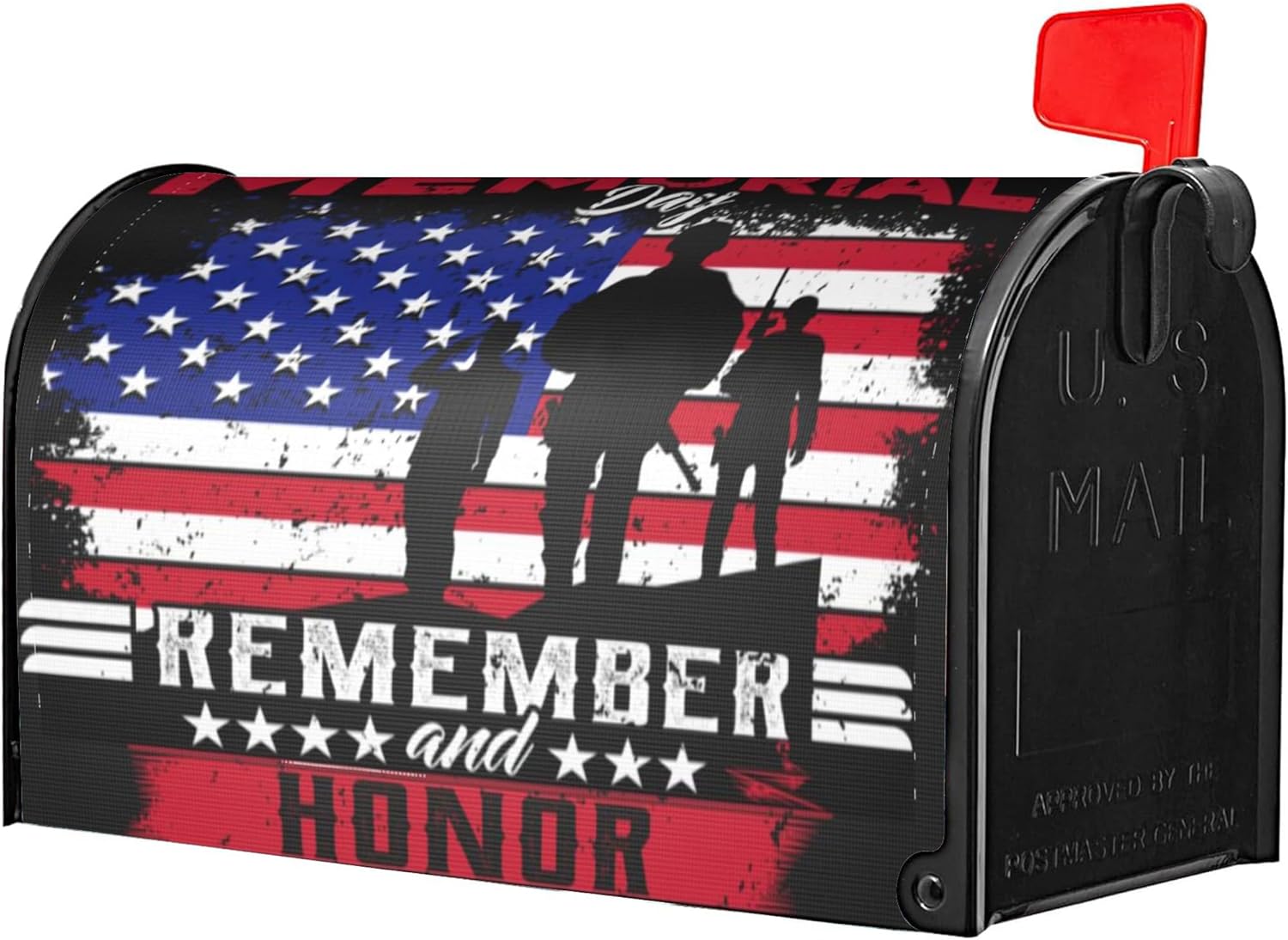 Mailbox Covers Magnetic Standard Size,American Veterans Day Remember and Honor Magnetic Mailbox Covers for Holiday Yard Decor 18"x21"