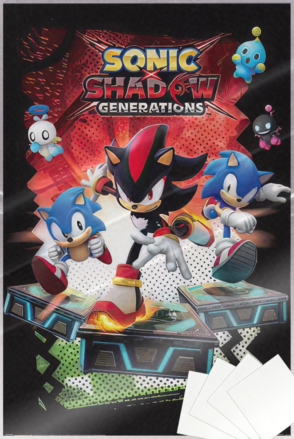 Sonic The Hedgehog - Comic TV Show Gaming Poster (Shadow Generations - Characters) (Size: 24" x 36") (Laminated Poster & Strips)