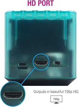 HYPERKIN Play Nostalgic Game Boy on a Big ScreenHyperkin RetroN Sq: HD Gaming Console Color: Hyper Beach For Game Boy®/Game Boy Color®/Game Boy Advance® 432428