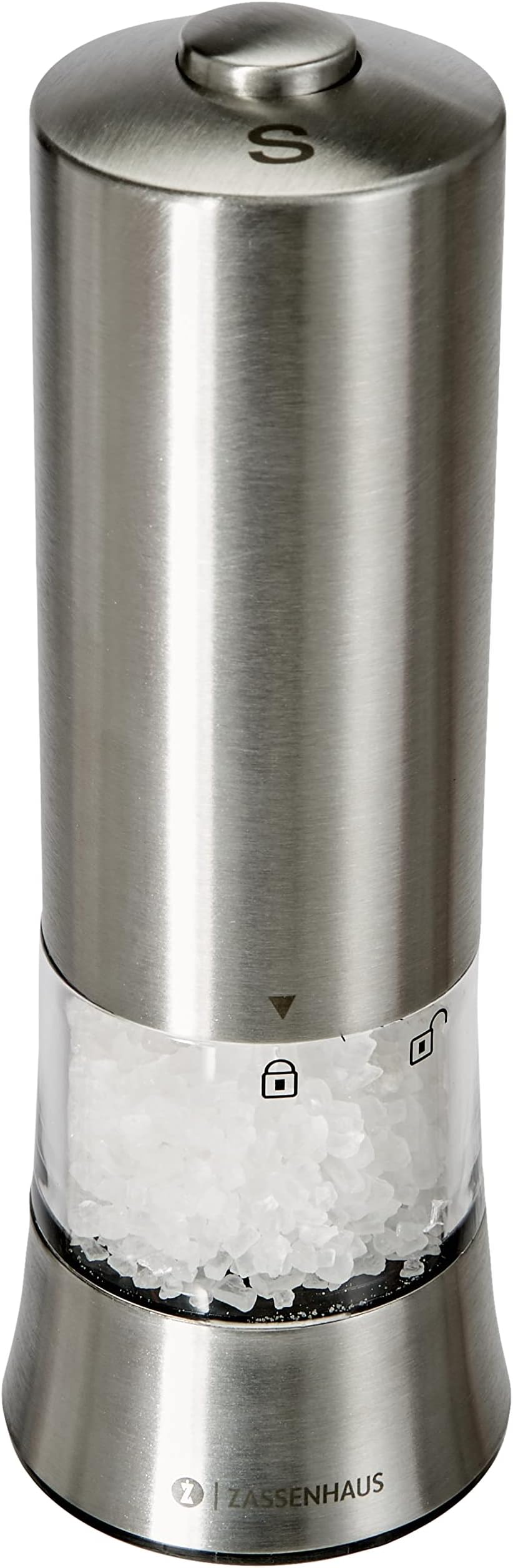 Trudeau 8" Chrome Graviti Plus Salt Mill, 8" Home & Kitchen