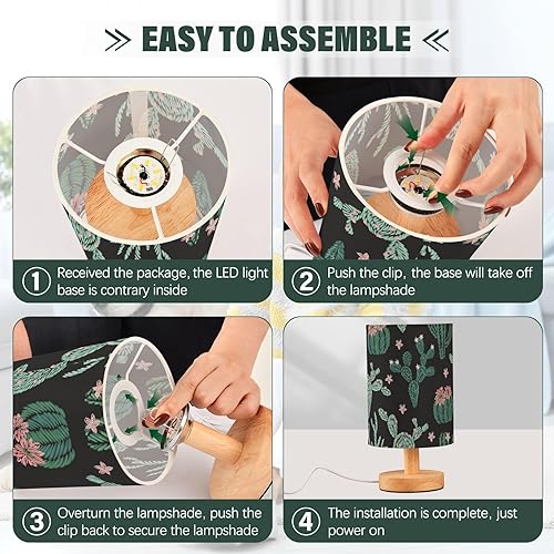 Miniatura 4 de Night Lamp Led Light Modern Mexican Embroidery Cactus Night Light for Kids Hallway