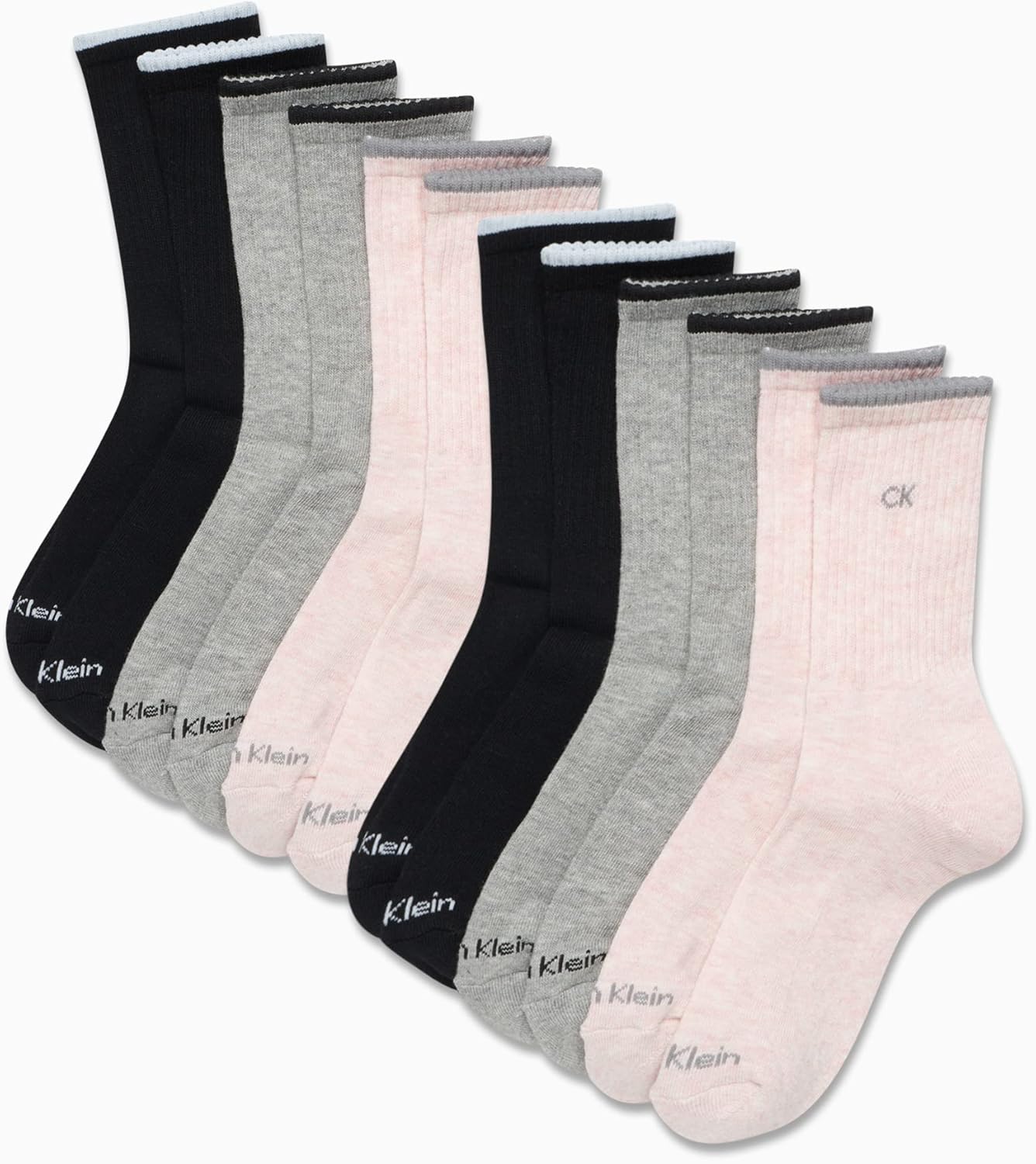 Calvin Klein Women's Cushion Athletic Crew Socks (12-Pack) - Image 2