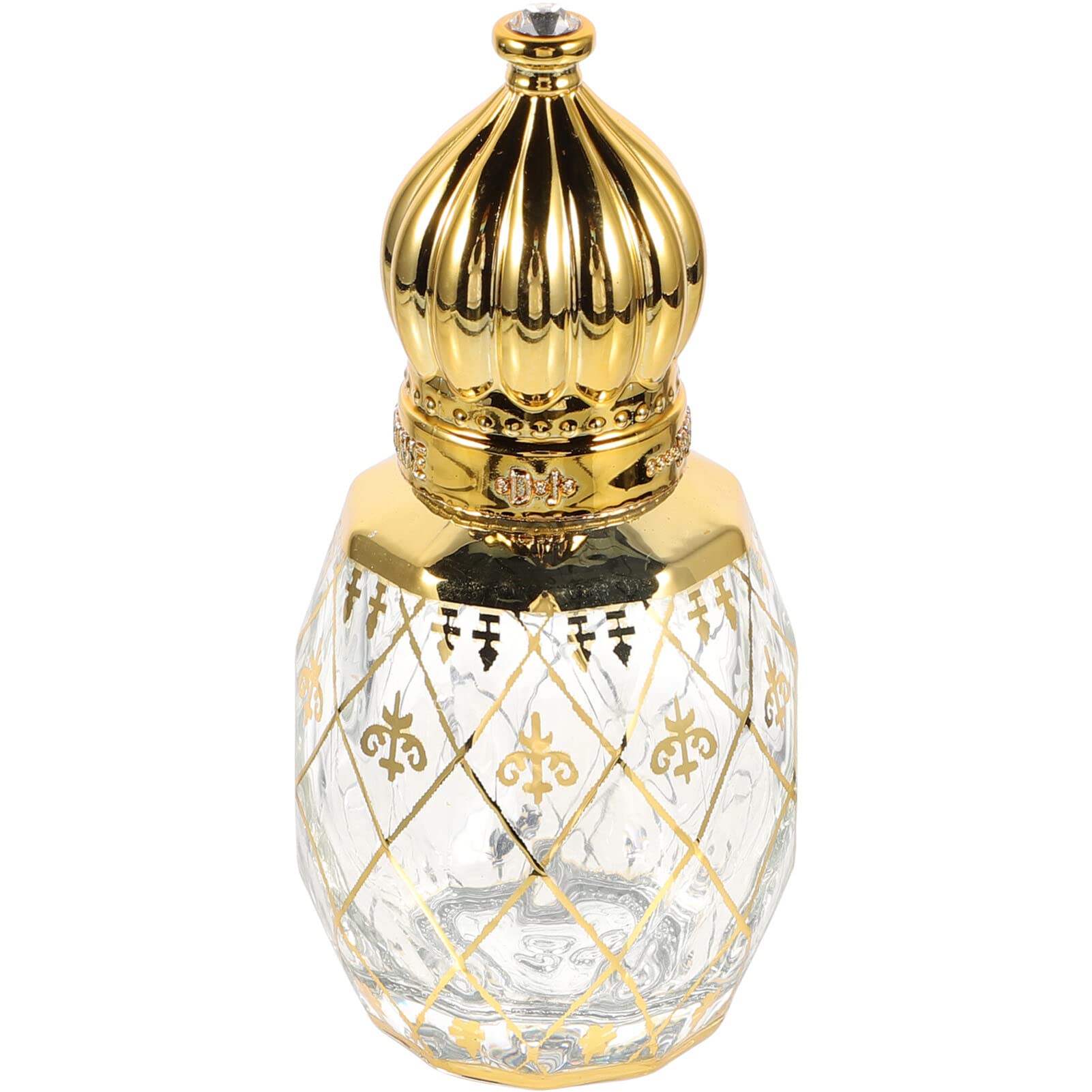 Bouteille d'huile essentielle vide rechargeable en verre vintage 8 ml