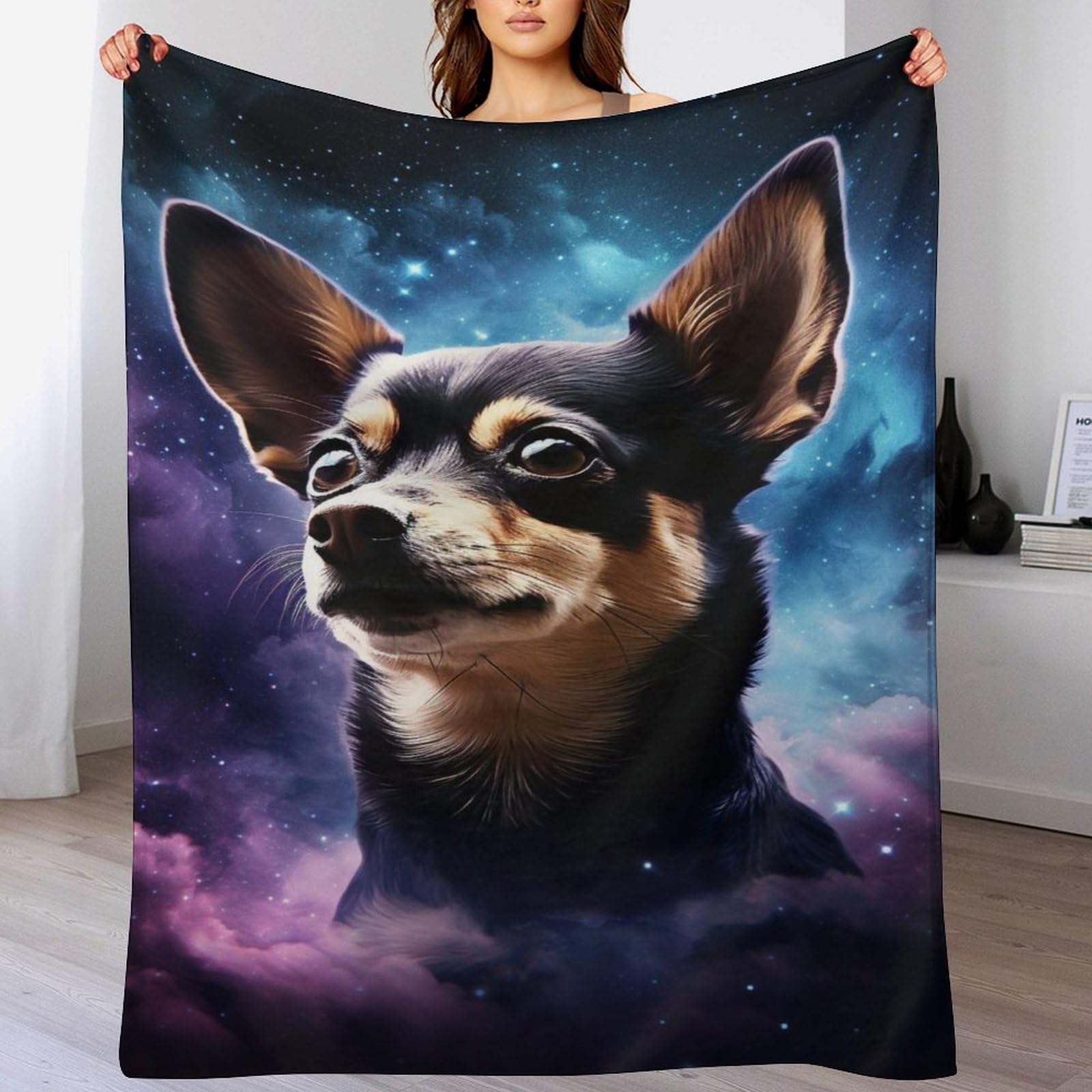 Manta de franela para perro grande que protege sofás de 150 x 200 cm