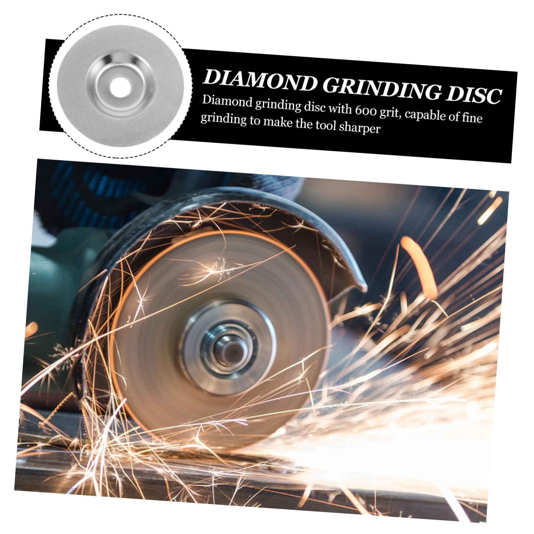 Disque D'Affûtage 4 Pouces Grain 600 Pour Meuleuse D'Angle Disque De Coupe Compact Pour Affûter Couteaux Et Outils Rotatifs Polyvalents
