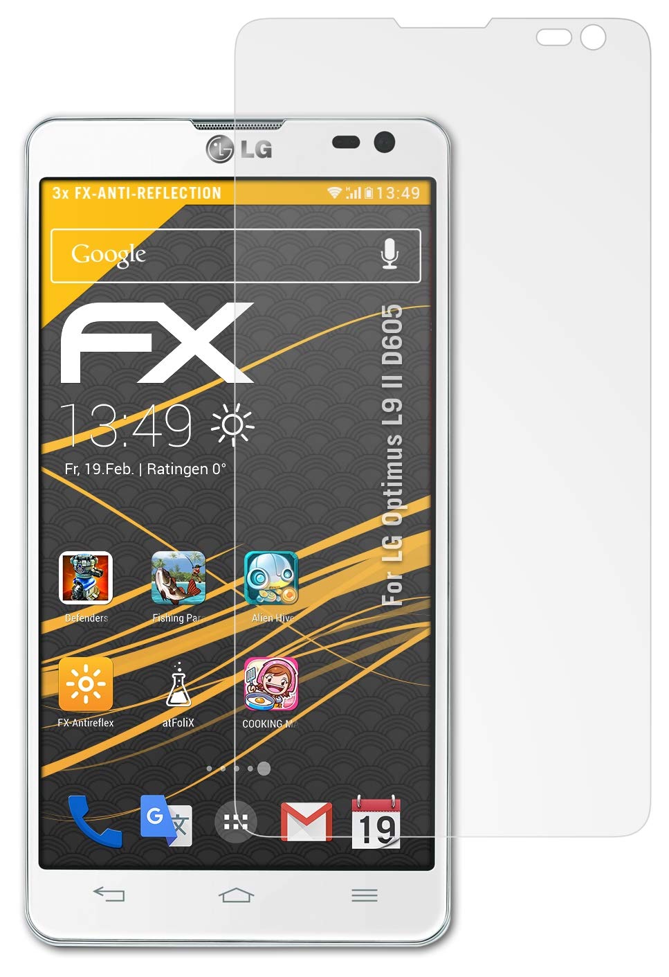 Atfolix Screen Protector Compatible With Lg Optimus L9 Ii D605