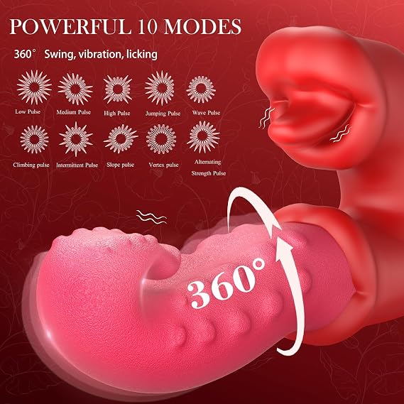 G Spotting Stimulator for Women Oragasm Rabbit 360 Swing, 10 Sucking & Vibration, Womens Viboators Toys Y1026