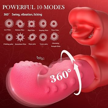 G Spotting Stimulator for Women Oragasm Rabbit 360 Swing, 10 Sucking & Vibration, Womens Viboators Toys Y1026