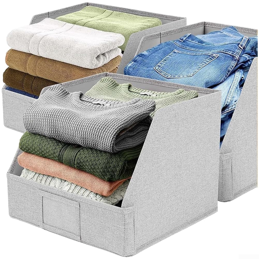 Boîte de rangement pliable vêtement grand format pour armoire moderne