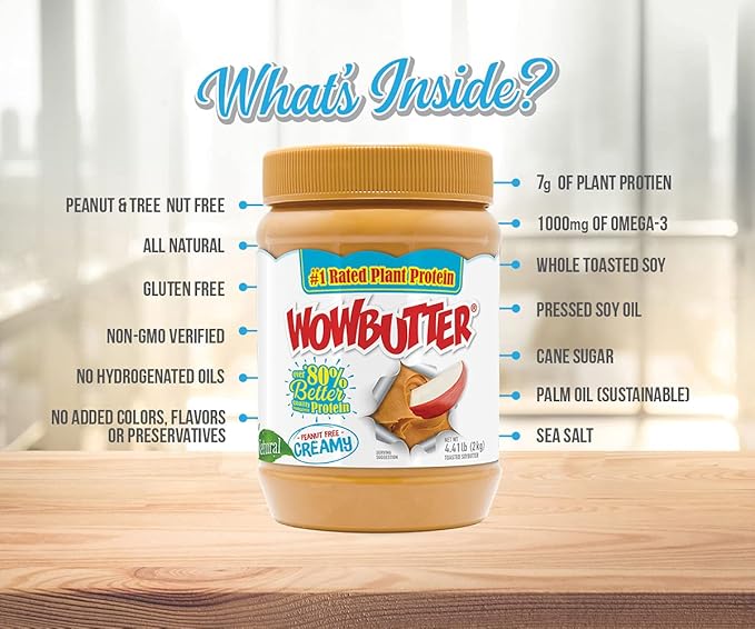 Wowbutter Natural Crema Sin Maní 2 Potes 4.4 lb miniatura 3