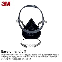 Vista 4 de 3M media máscara respiradora reusable 7500, protección respiratoria, M, 1