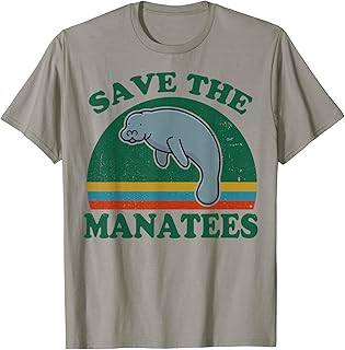 Manatee-Shirt Save The Manatee Funny Chubby Mermaid Gift T-Shirt
