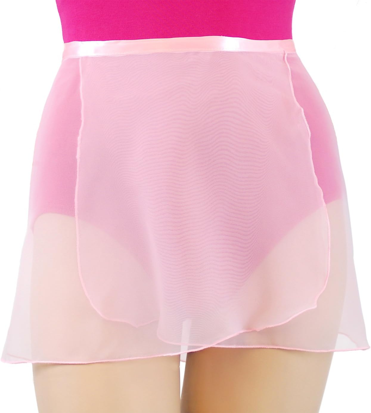 Trienawear Big Girls' Women's 12 Inch Chiffon Wrap Dance Skirt TR200S12 with Ribbon Waist Tie Colors and Prints