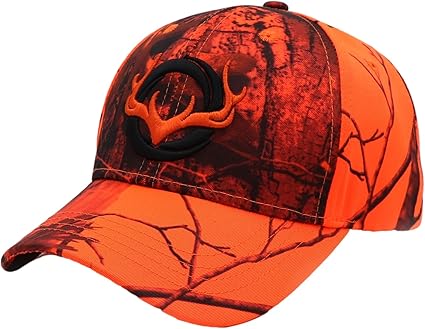 El sombrero de camionero de caza de venado Eayoly presenta un diseño de cabeza de venado bordado, cinta mágica ajustable, protección solar y está hecho de algodón suave de alta calidad. Ideal para actividades al aire libre.