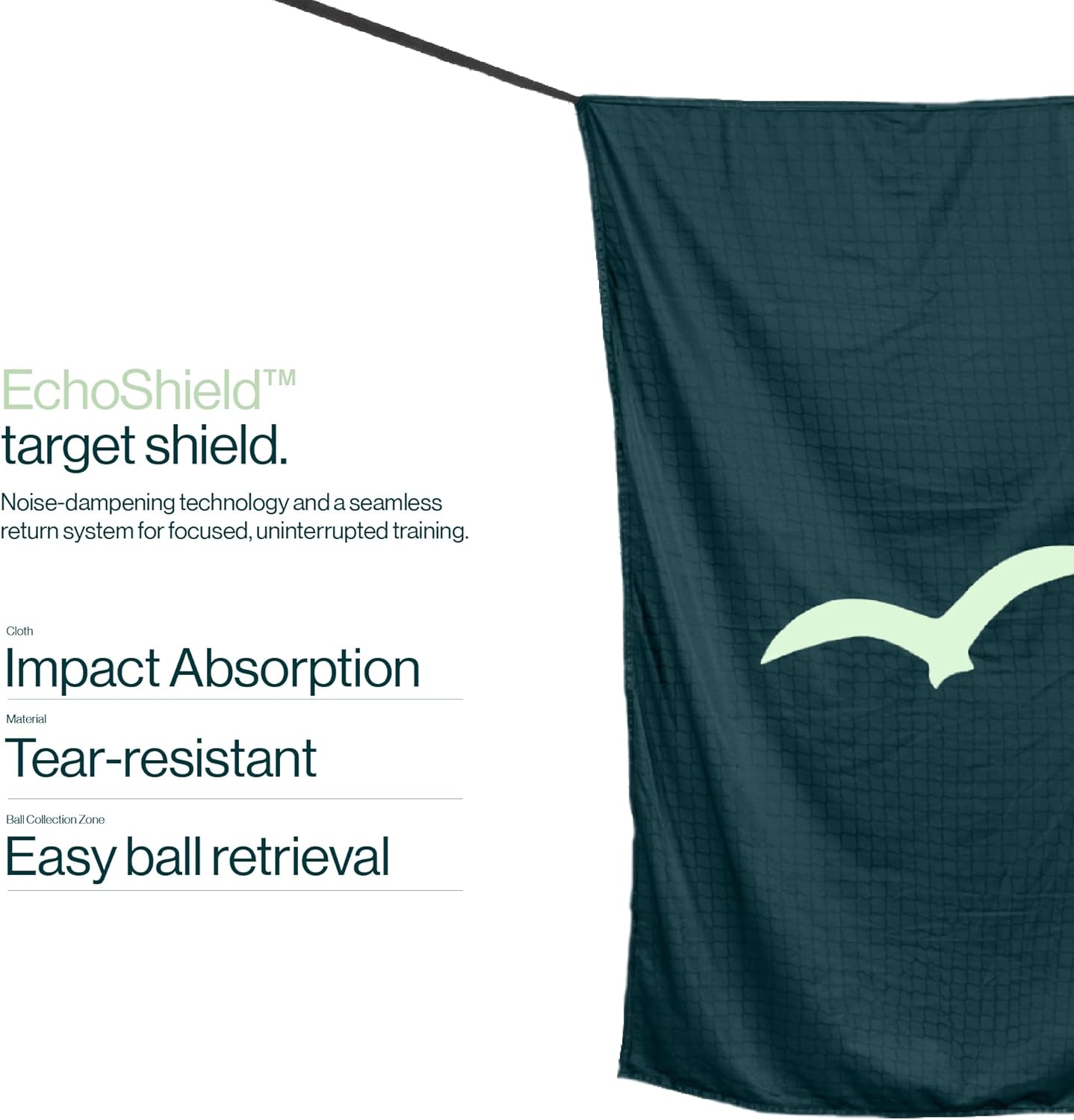 BirdiePro® - American Pro Golf Practice Net, 10x7ft Heavy Duty Golf Hitting Net with EchoShield™ Target & FlexWeave™ Net, Indoor Outdoor Training Backyard, Full Set with Mat, Balls & Cap