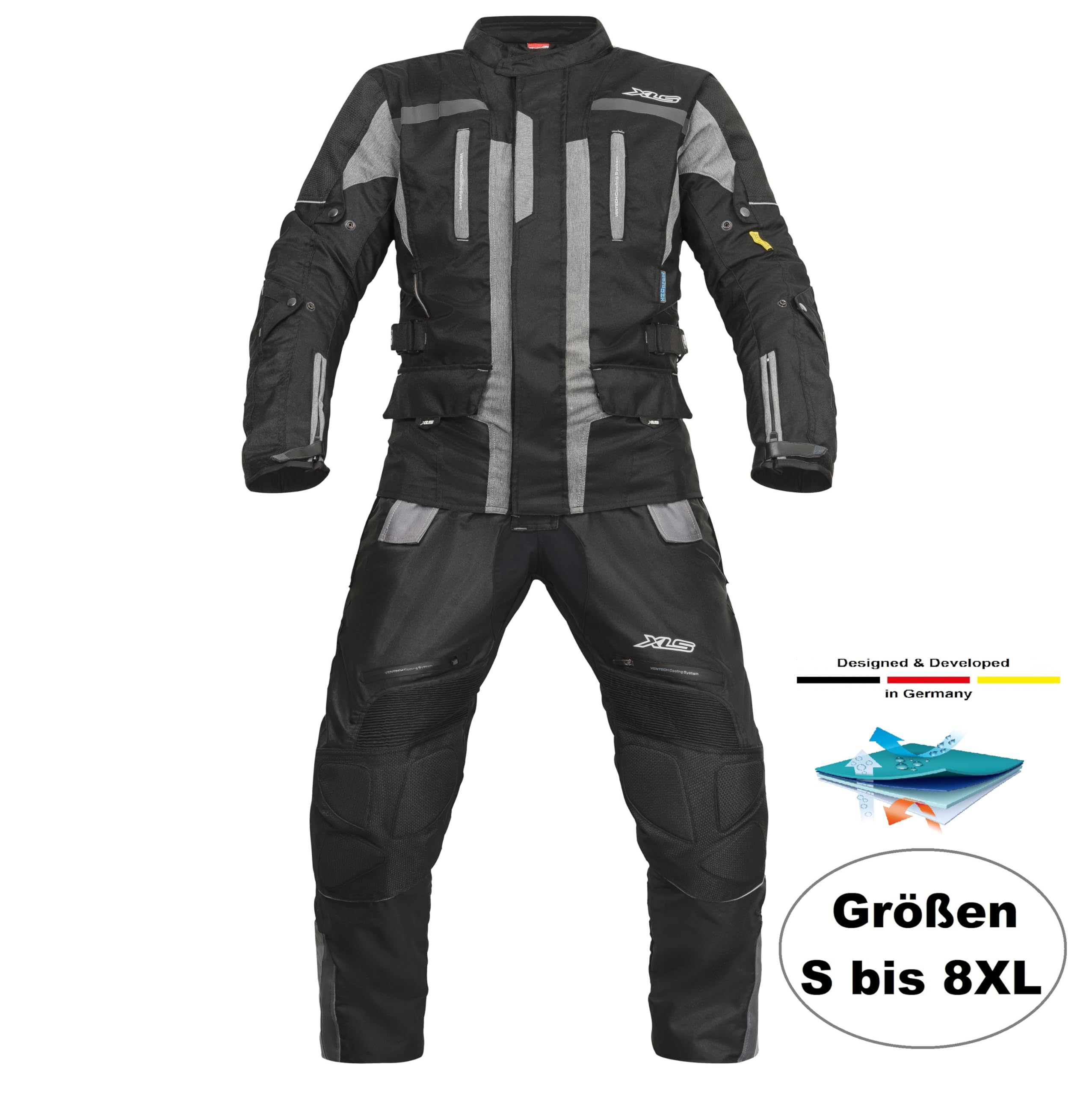 Traje de motorista 600D de alta calidad Touringkombi X-Drive II, pantalones de moto, chaqueta transpirable e impermeable