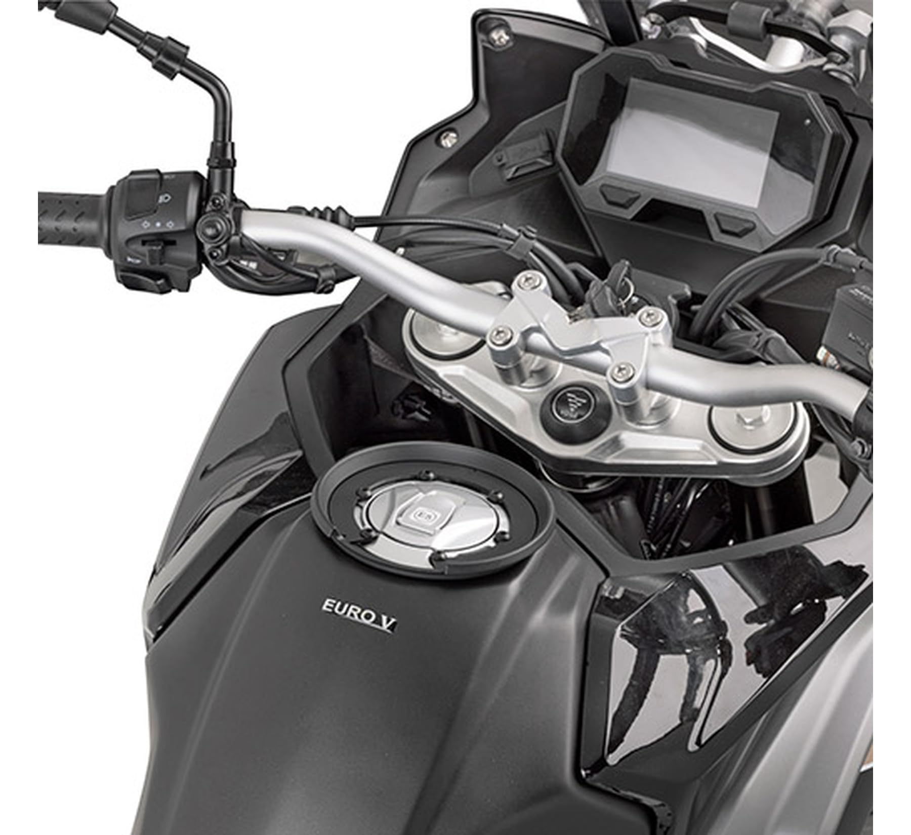 MOTOTOPGUN givi borsa mt505 serbatoio tanklock nero 5 lt + attacco compatibile con voge valico 650ds 2021 2022 2023 2024 mt505 + bf56