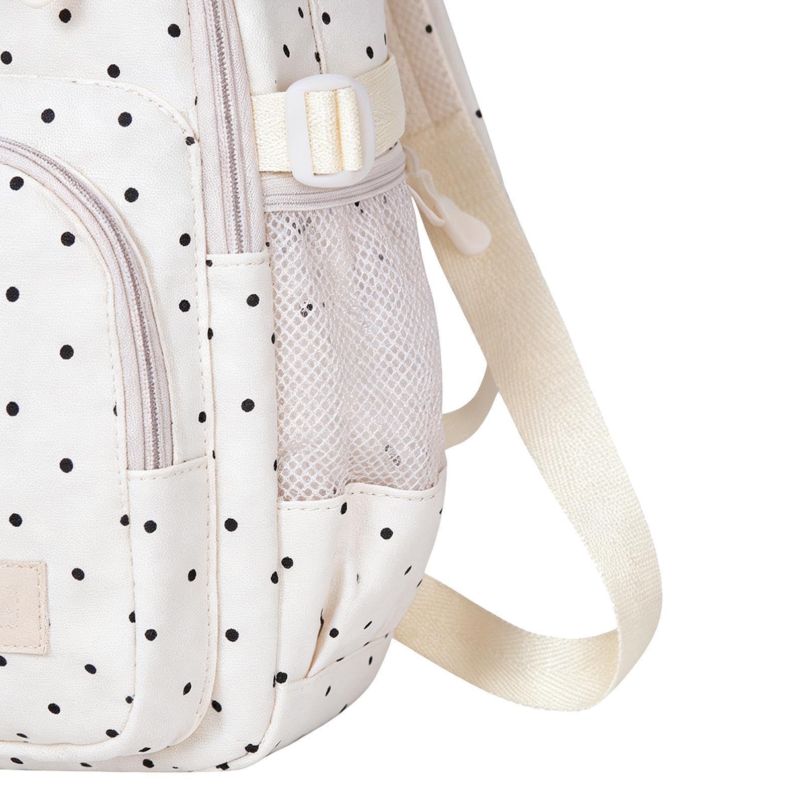 Kawaii - Set di 3 cartelli per la scuola, motivo a pois, con scomparti