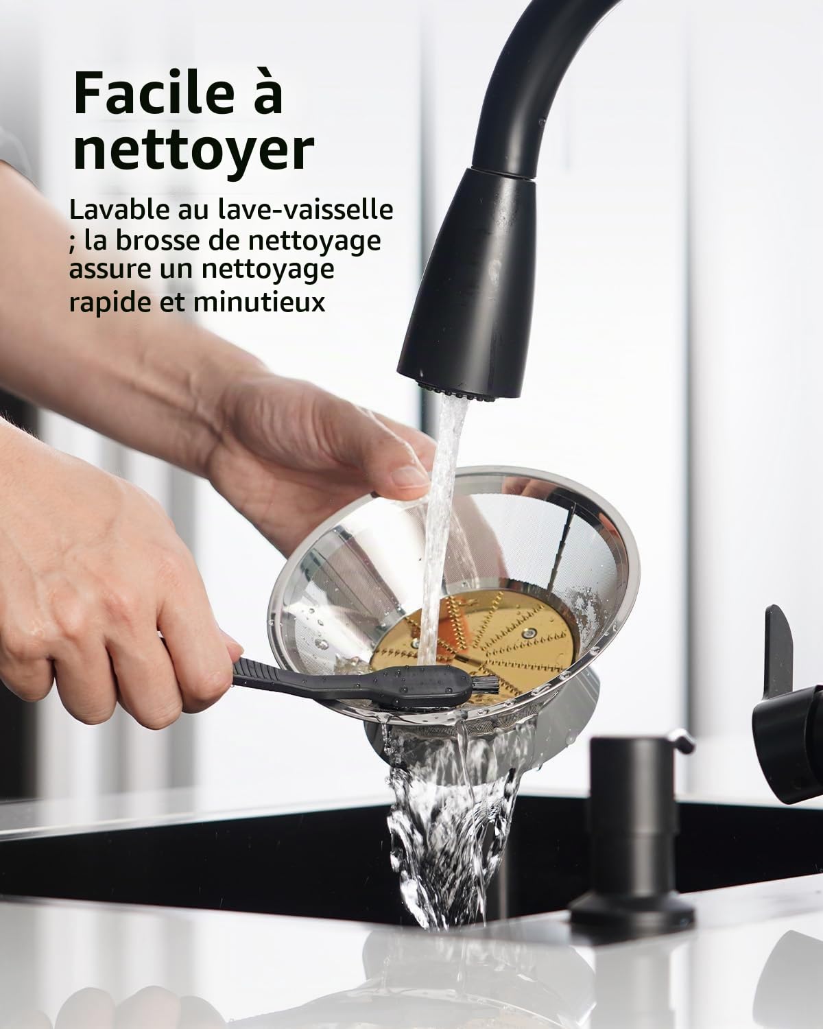 GDOR Centrifugeuse 1300 W avec baie de remplissage extra large de 81 mm - Grand pichet de 1,25 l - Centrifugeuse pour légumes et fruits - Haut rendement de jus - 3 vitesses - Nettoyage facile - Brosse
