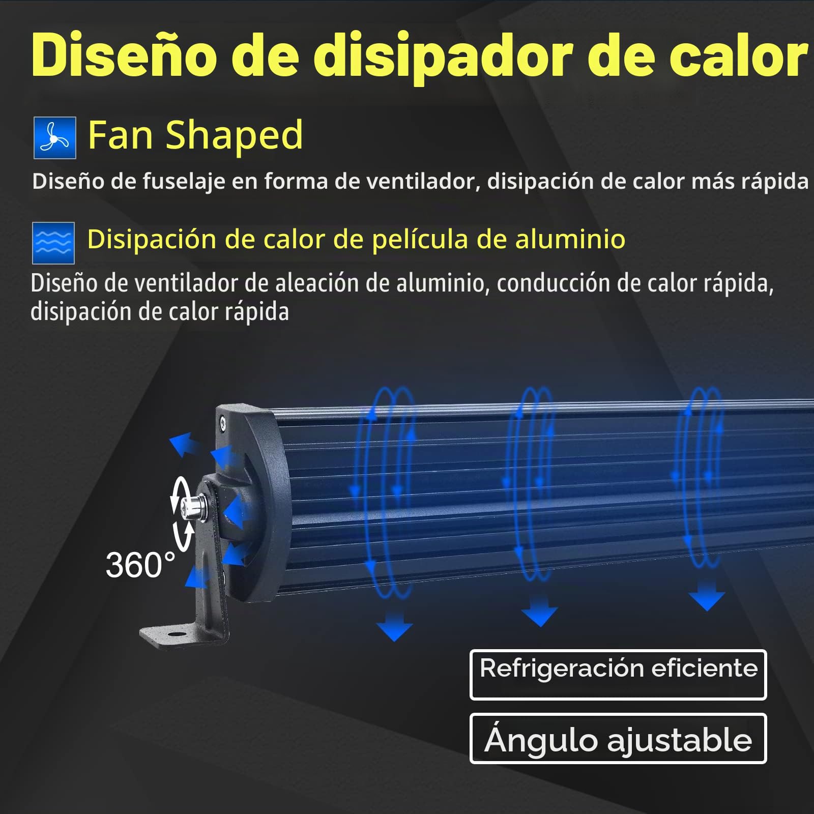 Willpower Barra Led Coche 42'' 107cm 540W Barra de Luz Led Fila Triple Con Arnés de Cableado Faro Led Focos Led 12V 24V Barras Led Trabajo para 4x4 Tractor SUV ATV UTV Camion Barco Todoterreno