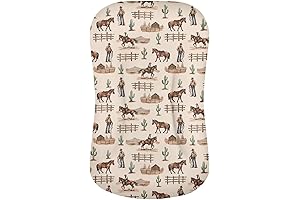 Trendy Western Boy Crib Sheets - Ultra Soft Stretchy Bassinet Sheets For Baby Delight