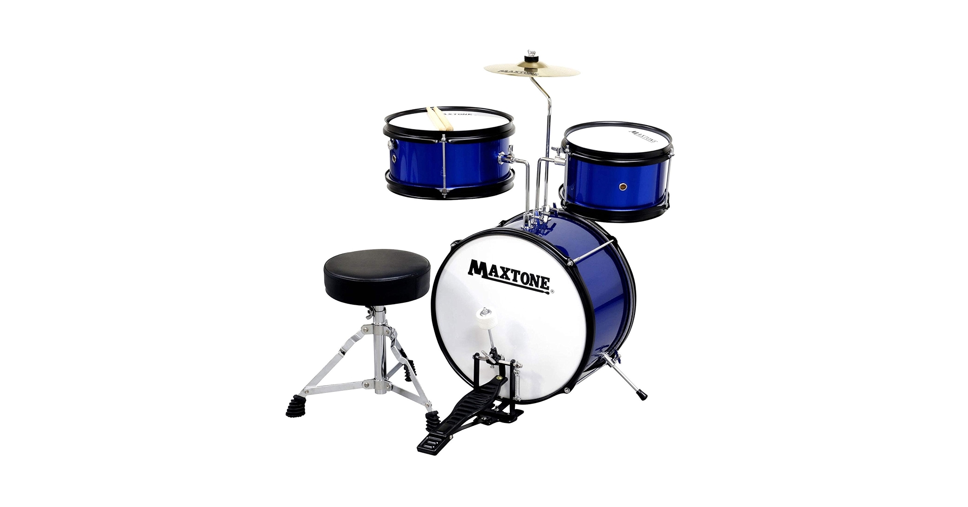 Amazon.co.jp: MAXTONE ジュニア ドラムセット MX-60 ブルー