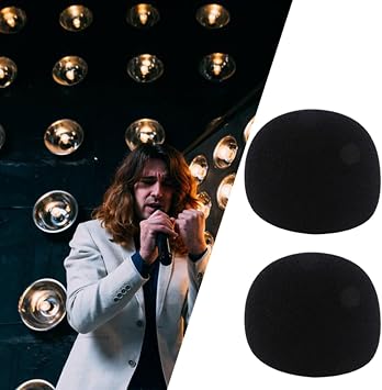 2Pcs/Set for Zoom H1 Recording Pen Sea Cotton Cover Voice Recorder Sponge Case Black