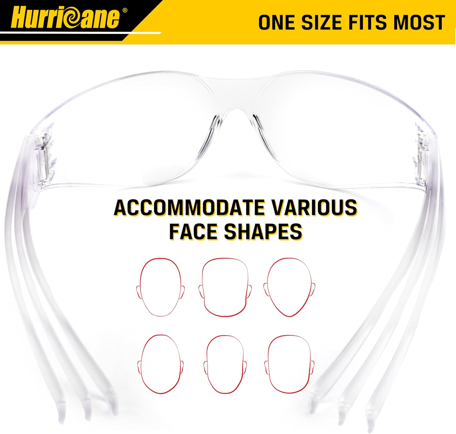 HURRICANE 6-in-1 Wire Stripper, Crimping Tool with 24 Packs Safety Glasses