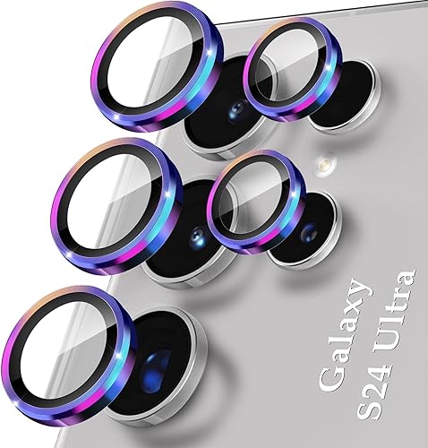 YWXTW Protector de lente de cámara para Samsung Galaxy S24 Ultra, 3 veces resistencia a los impactos protector de pantalla de vidrio templado con YWXTW Protector de lente de cámara para Samsung Galaxy S24 Ultra, 3 veces resistencia a los impactos protector de pantalla de vidrio templado con
