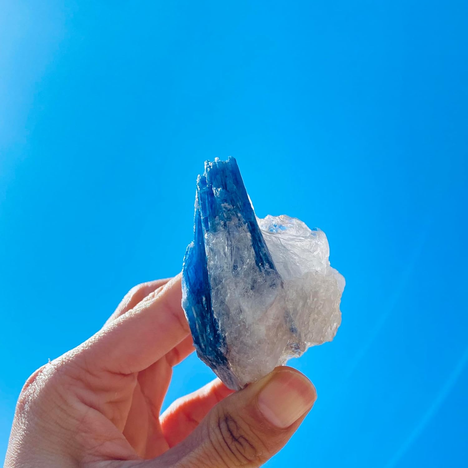 Natural Raw Gemstone Cyanite Kyanite Mineral Specimen Rough Blue Kyanite 1pc (200g-300g)