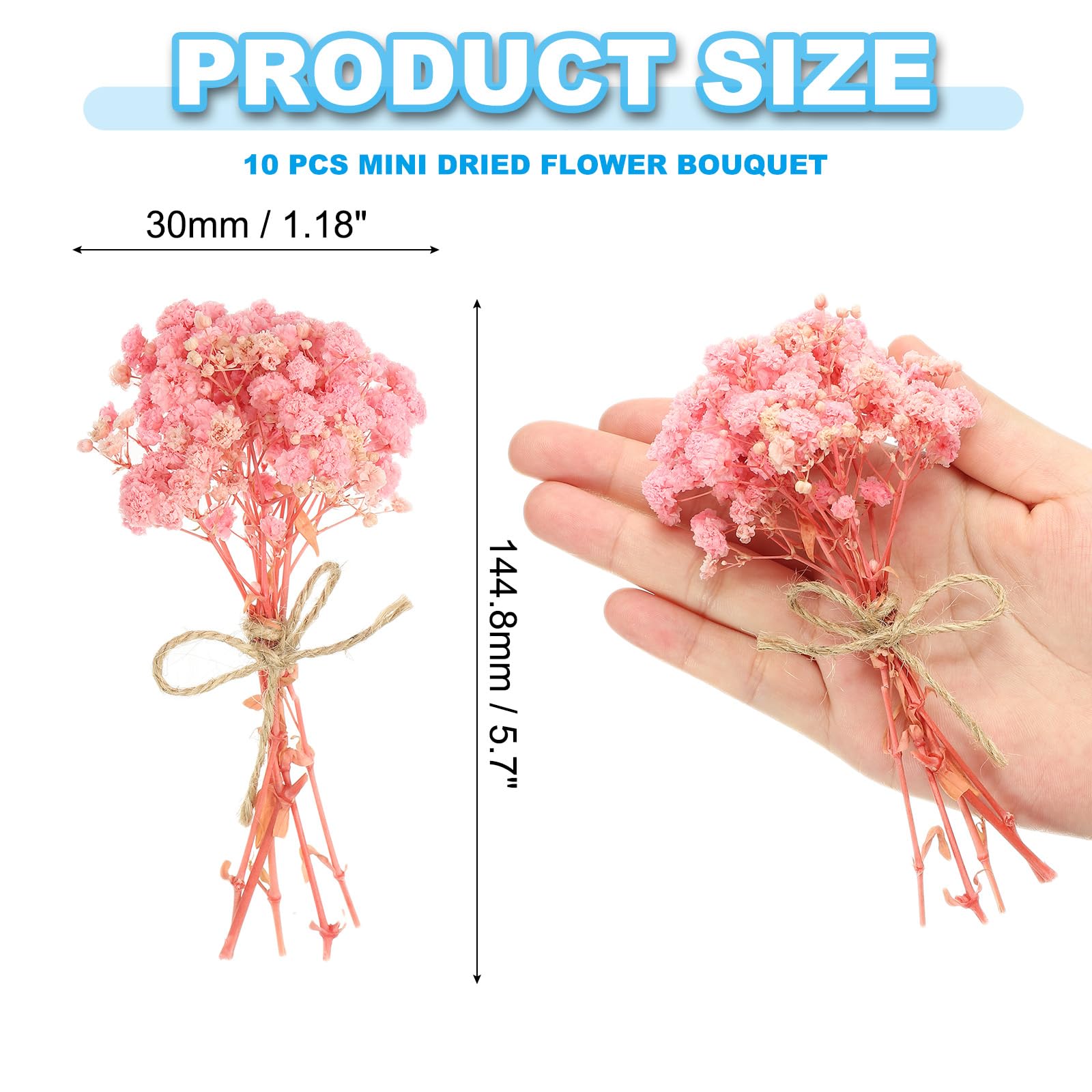 PATIKIL Mini Dried Flower Bouquet - Image 2