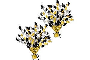 Beistle Black and Gold Graduation Centerpieces